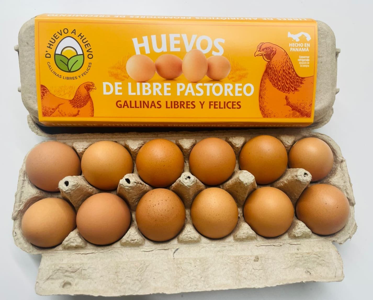 Huevos de Libre Pastoreo - Amarillos (Docena)